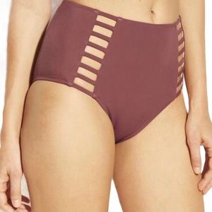 Shade & Shore Rose Strappy High Waist Bottom